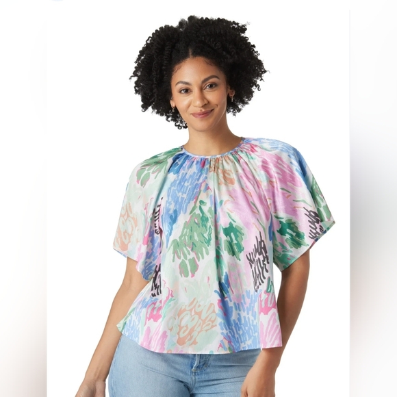CROSBY by Mollie Burch Tops - Crosby By Mollie Burch Brynn Too Womens Size S in Painted Garden NEW Nwt